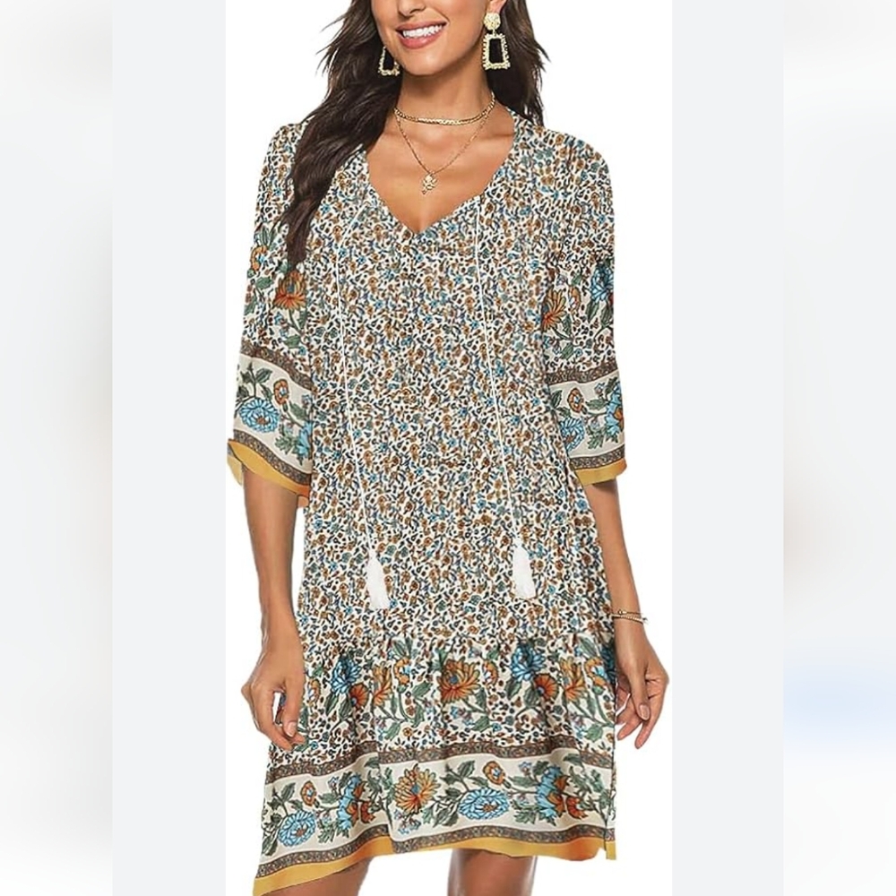 Halife nwt sz med Floral Print Mini Dress